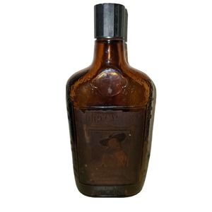 1952 amber 9in bottle Heavily embossed Vintage Lord Calvert Whiskey